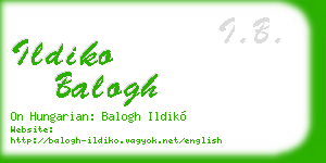 ildiko balogh business card